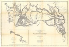 1861 Mappa Montagne Rocciose a