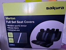 Sakura 'Merton' Set di Coprisedili e Copri Poggiatesta per Auto