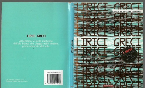 Lirici greci tradotti da - -,
