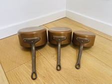 Set di tre pentole vintage in