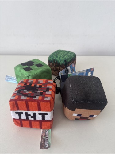 Minecraft plush cube clip - minecraft, on