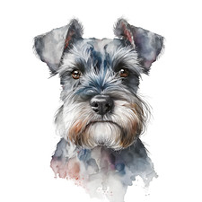 Adesivo Schnauzer nano 9 x 9
