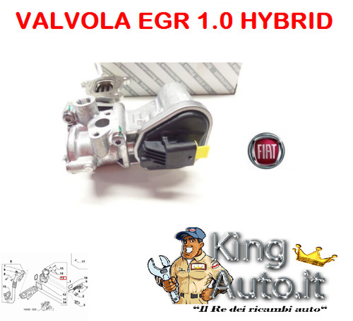 Valvola egr ricircolo gas - egr,