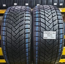 2 GOMME INVERNALI 215/50 R17 95 H  M+S DELINTE PNEUMATICI USATI 90% RESIDUO 