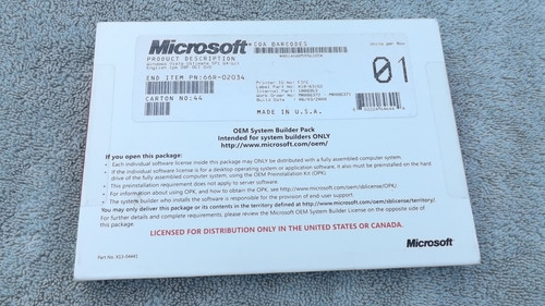 Microsoft oem system - microsoft,