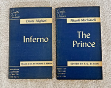 Inferno by Dante Alighieri & The Prince Nicole Machiavelli Thomas G.Bergin 1948