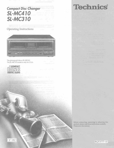 Technics mc310 mc410 - sl-mc310, sl-mc410
