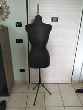 Manichino sartoriale busto donna vintage rivestimento stoffa ConSpalline Anni 70