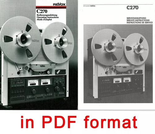 Revox studer c270 istruzioni - revox,