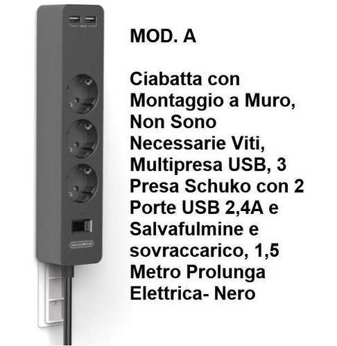 Multipresa corrente con - multipresa, di