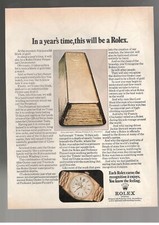 ROLEX Pubblicità OROLOGIO DAY DATE 1 Pagina 1978 vintage regalo LINGOTTO D'ORO