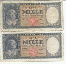 ITALIA ITALIA LOTTO 2x 1000