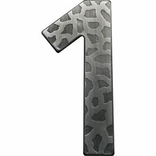 Ferro Battuto Numero Civico Numero Lettera Numero Nero Oscurati 120 MM 0-9 a-D