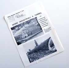 O.R.M. SERRE INDUSTRIALI A TUNNEL DEPLIANT PUBBLICITARIO ANNI '80 L3478S50