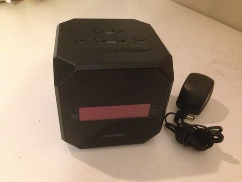 Sylvania scr1420 black cube - sylvania, scr1420-black
