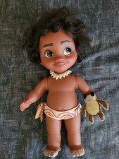 Disney Store Animator's Baby Moana Oceania Vaiana Doll Bambola Toddler Used