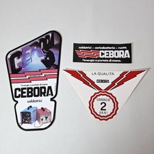 Cebora 3 Adesivi Vintage Anni 80 Cebora Saldatrici