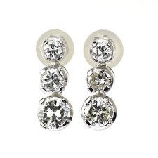 Orecchini Pt900 Diamanti