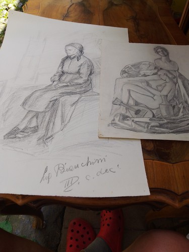 Disegni matita carboncino - x,