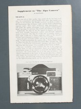 ALPA CAMERA SUPPLEMENT, THE
