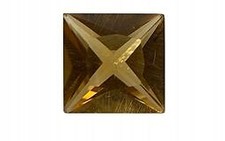 Natural citrine square - citrine,