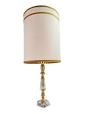 Lampada In Cristallo E Ottone Anni 50 60