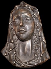 Piastra in bronzo Vergine