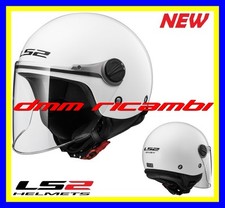 New 2017 Casco Bambino Jet con visiera lunga LS2 WUBY OF575J Bianco Tg.L Kid
