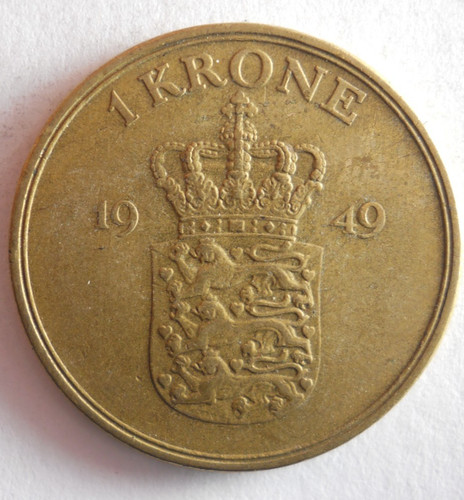 1949 crone danesi moneta - crone,