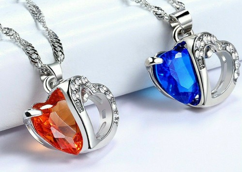Collana donna cuore pietra - cuore,