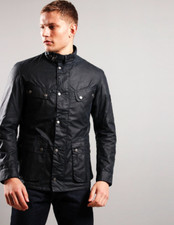 Giacca stile moto cerata NERO