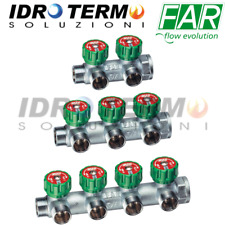 COLLETTORE FAR PER IMPIANTI SANITARI 3/4 A 2-3-4 VIE CON USCITE 24X19 E OGIVE