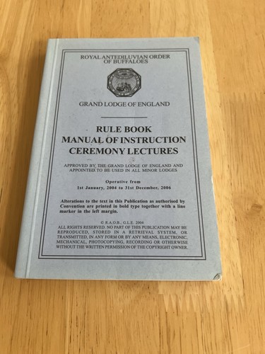 Rule book manual - manual, of