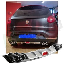 FIAT BRAVO DIFFUSORE POSTERIORE SOTTO PARAURTI QUATTRO TERMINALI ABS TUNING