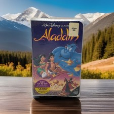 Rare Aladdin VHS Black Diamond