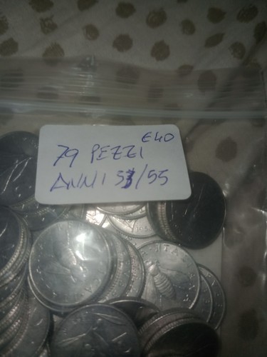 Lotto monete lire - , italia