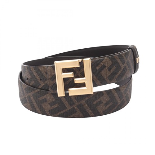 Fendi logo leather belt - belt,