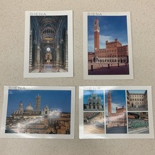4 cartoline d'epoca Siena Italia mai usate