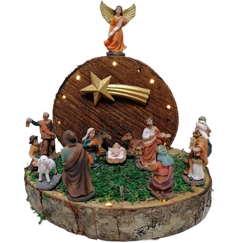 Capanna legno grotta con - in,