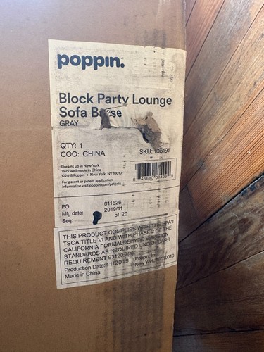 Base divano per feste poppin - divano,