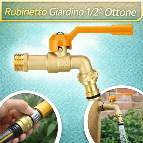 Rubinetto giardino - rubinetto, 1/2''