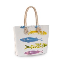 Borsa mare Alice Big in Cotone con manico in corda Y801