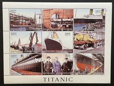 FOGLIO FRANCOBOLLI TITANIC