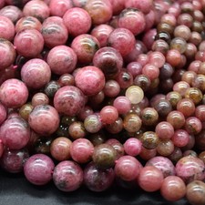 Perline tonde in rodonite