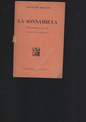 Sonnambula bellini opera - sonnambula,