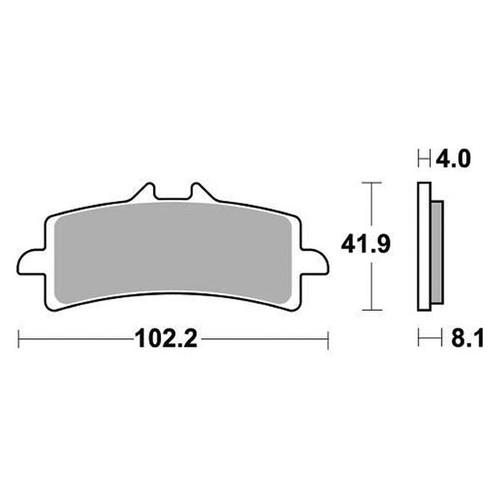 Pastiglie freno sbs - 901rst, per