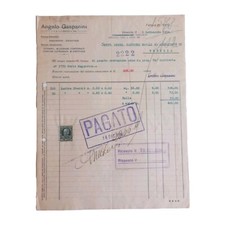 1934 Tullio Gasparini Angelo Gasparini Frigoriferi Eternit Fattura Venezia 02324