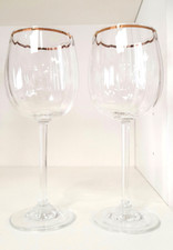 SET 2 CALICI IN CRISTALLO CON