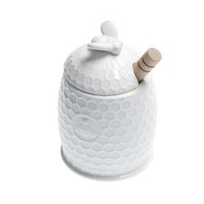 PORCELLANA BIANCA VASETTO MIELE APEREGINA