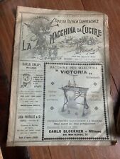 LA MACCHINA DA CUCIRE N°20 1911 GRITZNER CARLO CRESPI VICTORIA KOHLER ADAM OPEL 